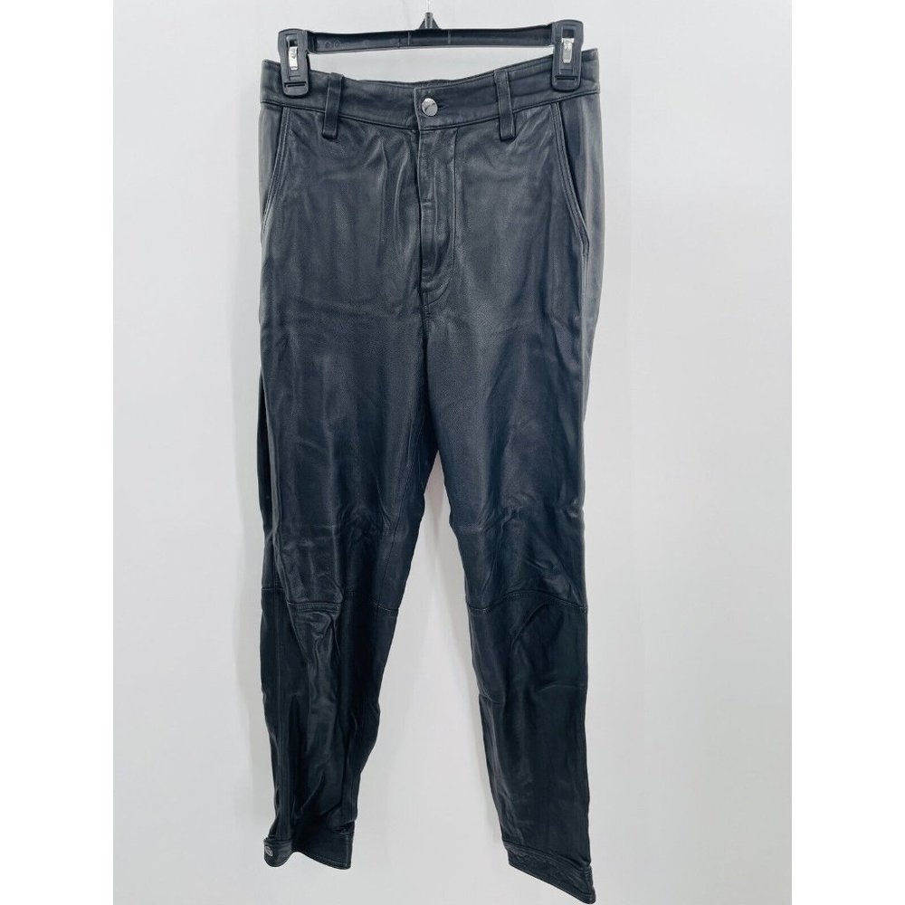J Brand Womens Lamb Leather Stretch Pants Black Size XS